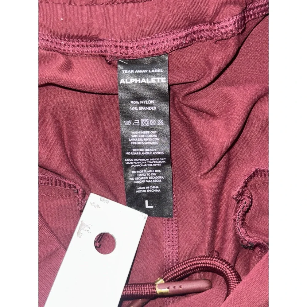 ALPHALETE Mens Red Jogger Leggings Casual Training Gym‎ Outdoor Size L